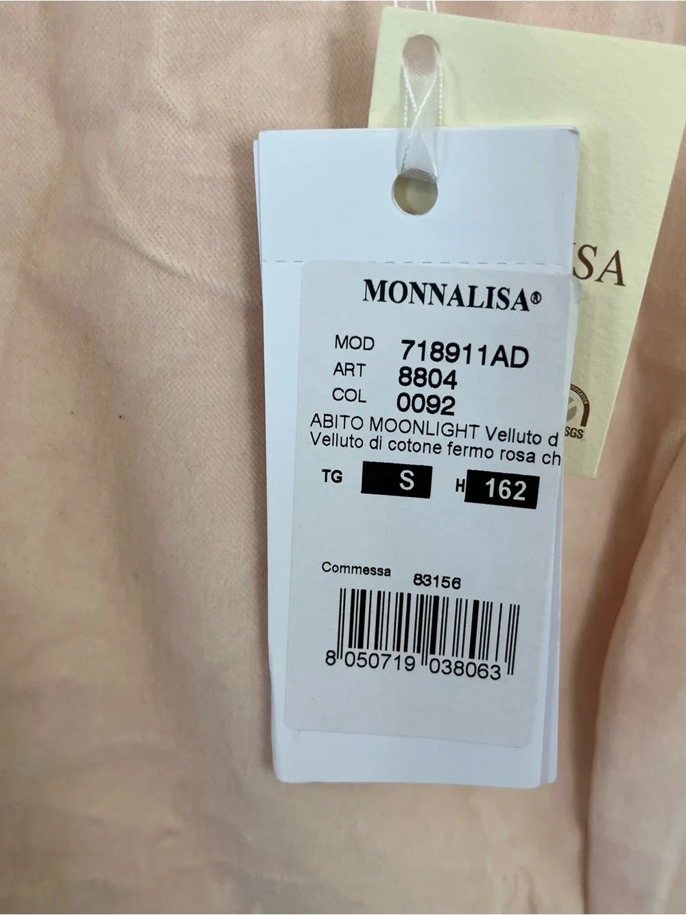MonnaLisa Blush Pink Floral-Appliqué Collar Tulle Dress